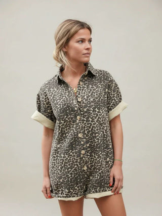 Women's Button-Down Romper