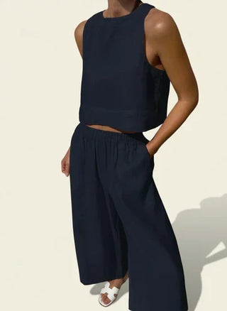 Women's Cropped Two-Piece Set