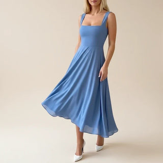 Women's Sleeveless A-Line Midi Dress