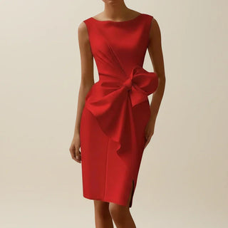 Women's Sleeveless Cocktail Midi Dress