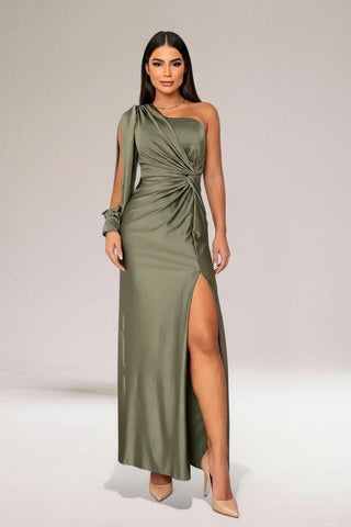 Women's Slit Evening Maxi Dress