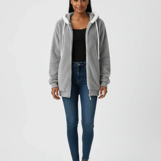 Women's Hooded Zip-Up Sweater