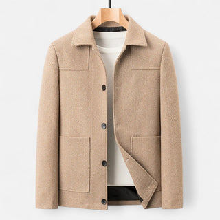 Men's Button-Down Herringbone Jacket
