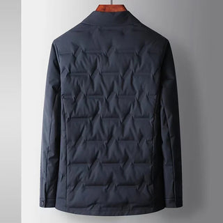 Men's Button-Down Padded Collar Jacket