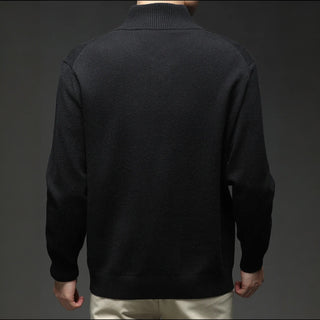 Men's Button-Down Ribbed Knit Sweater