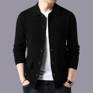 Men's Button-Front Sweater Cardigan