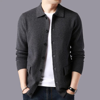 Men's Button-Front Sweater Cardigan