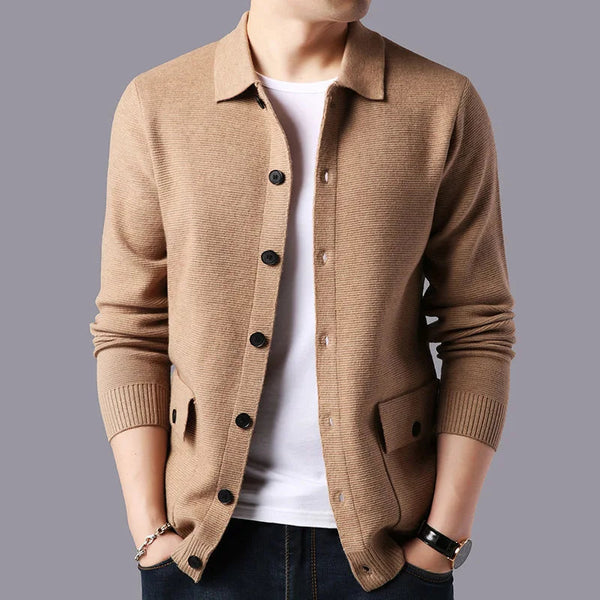 Men's Button-Front Sweater Cardigan