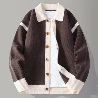 Men's Button-Front Sweater Jacket