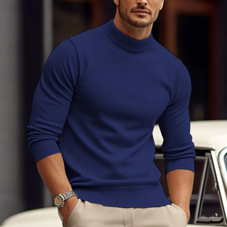 Men's Fitted Turtleneck Sweater