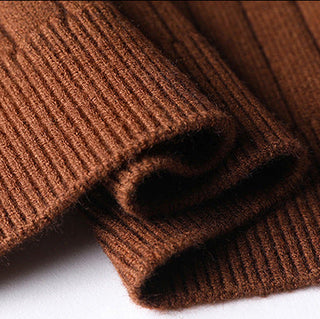 Men's Full Zip Cable Knit Sweater