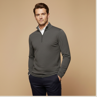 Men's Quarter-Zip Pullover Sweater