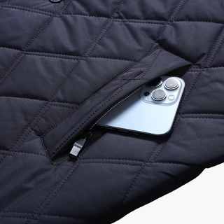 Men's Quilted Collared Jacket