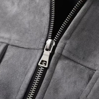 Men's Zip-Up Collared Jacket