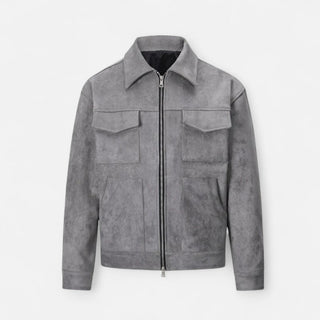 Men's Zip-Up Collared Jacket