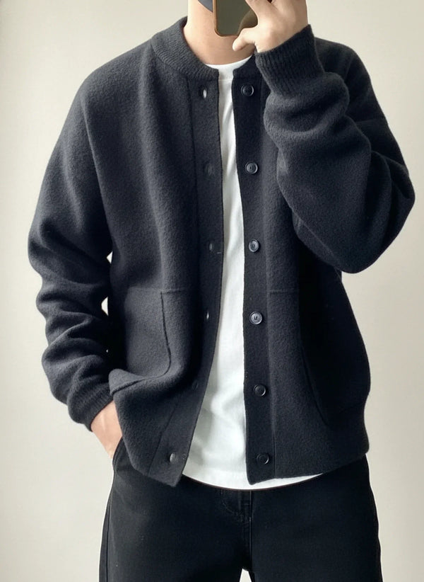 Men's Button-Down Cardigan Jacket