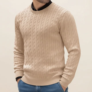 Men's Casual Cable Knit Sweater