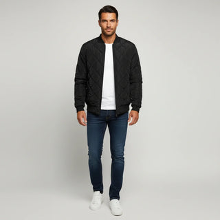Men's Quilted Bomber Jacket