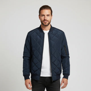 Men's Quilted Bomber Jacket
