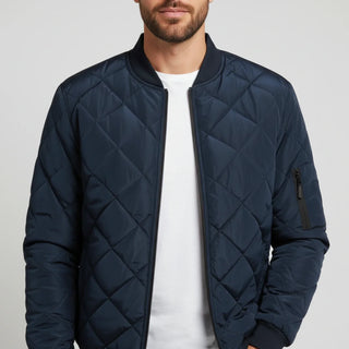 Men's Quilted Bomber Jacket