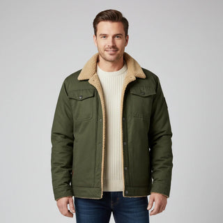 Men's Sherpa Collar Trucker Jacket