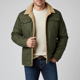 Men's Sherpa Collar Trucker Jacket