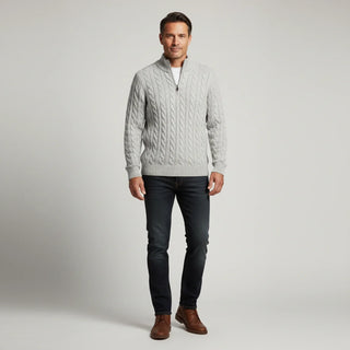 Men's Zip Neck Sweater