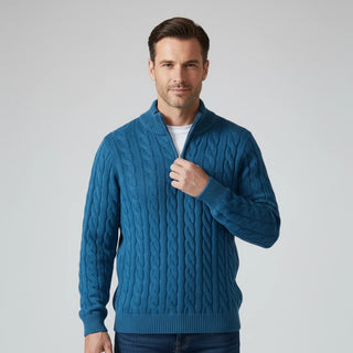 Men's Zip Neck Sweater