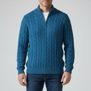 Men's Zip Neck Sweater