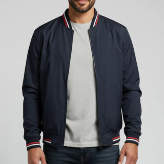 Men's Classic Zip-Up Bomber Jacket