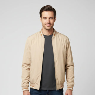 Men's Classic Zip-Up Bomber Jacket