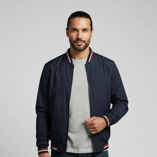 Men's Classic Zip-Up Bomber Jacket