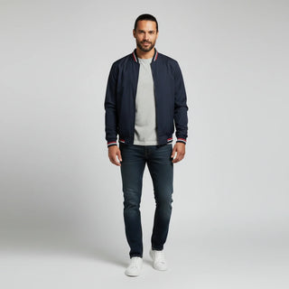 Men's Classic Zip-Up Bomber Jacket