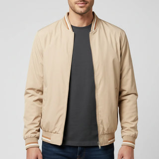 Men's Classic Zip-Up Bomber Jacket