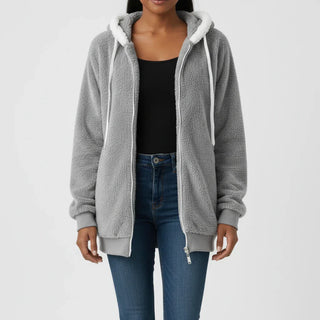Women's Hooded Zip-Up Sweater