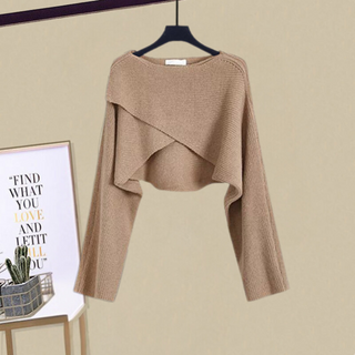 Women's A-Line Dress and Cropped Top Set