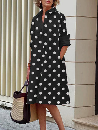 Women's Button-Down Shirt Midi Dress