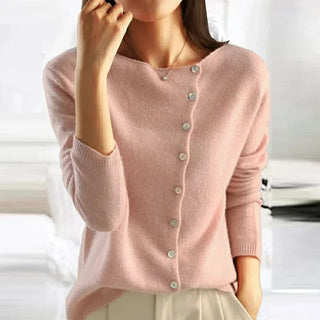 Women's Button-Front Knit Sweater