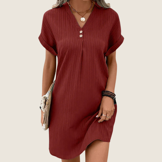 Women's Button-Front Mini Dress