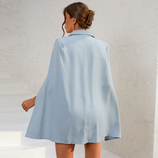 Women's Cape Blazer Mini Dress