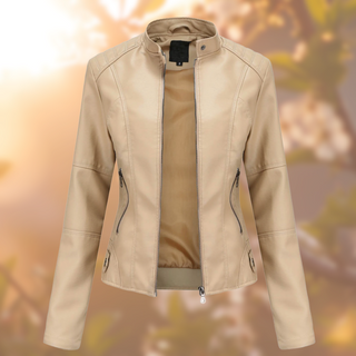 Women's Fitted Stand Collar Jacket