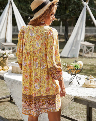 Women's Floral A-Line Mini Dress