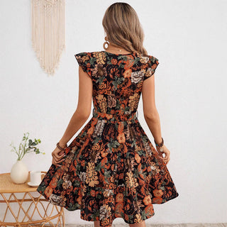 Women's Floral A-Line Mini Dress