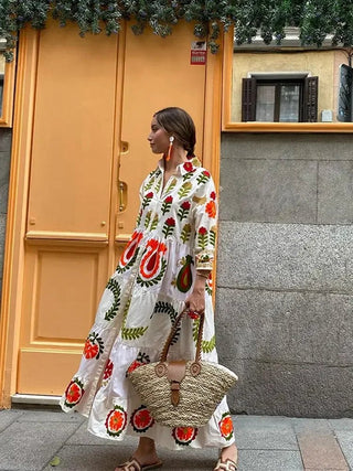 Women's Floral Tiered Maxi Dress