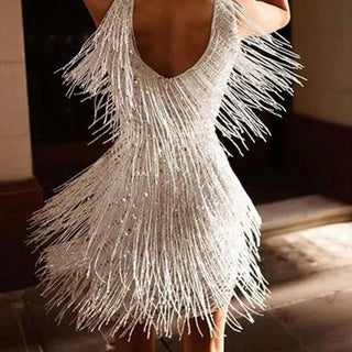Women's Fringe Bodycon Mini Dress