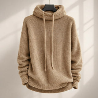 Women's Hooded Cowl Neck Sweater