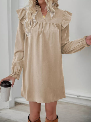 Women's Long Sleeve A-Line Mini Dress