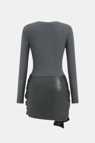 Women's Long Sleeve Bodycon Mini Dress