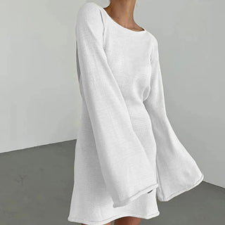 Women's Long Sleeve Fitted Mini Dress