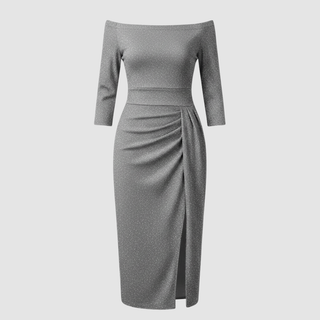 Women's Off-the-Shoulder Midi Dress
